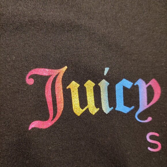 Juicy Couture Sport Hoodie Black | Ombre Logo | Small - Picture 6 of 6